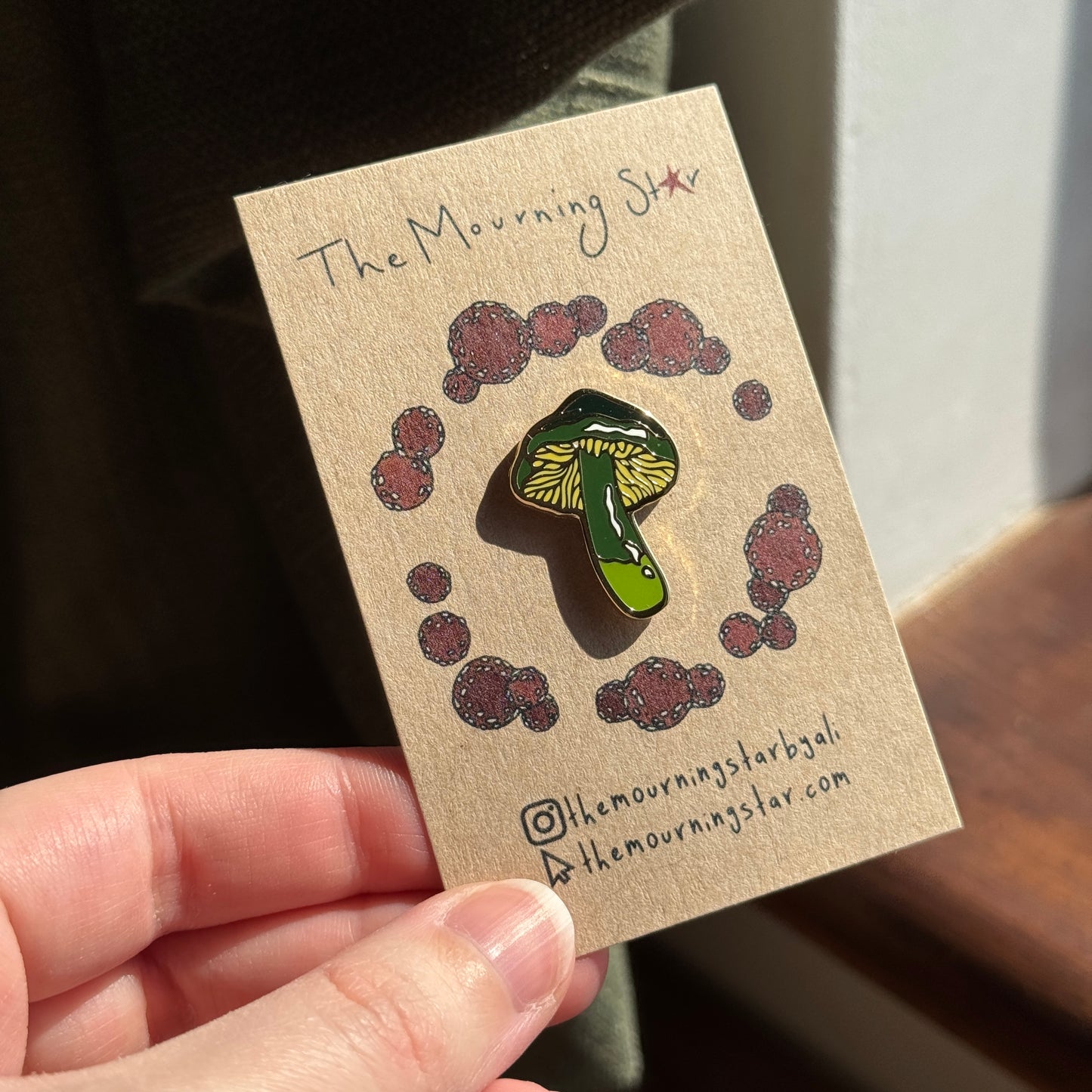Parrot Waxcap Enamel Pin