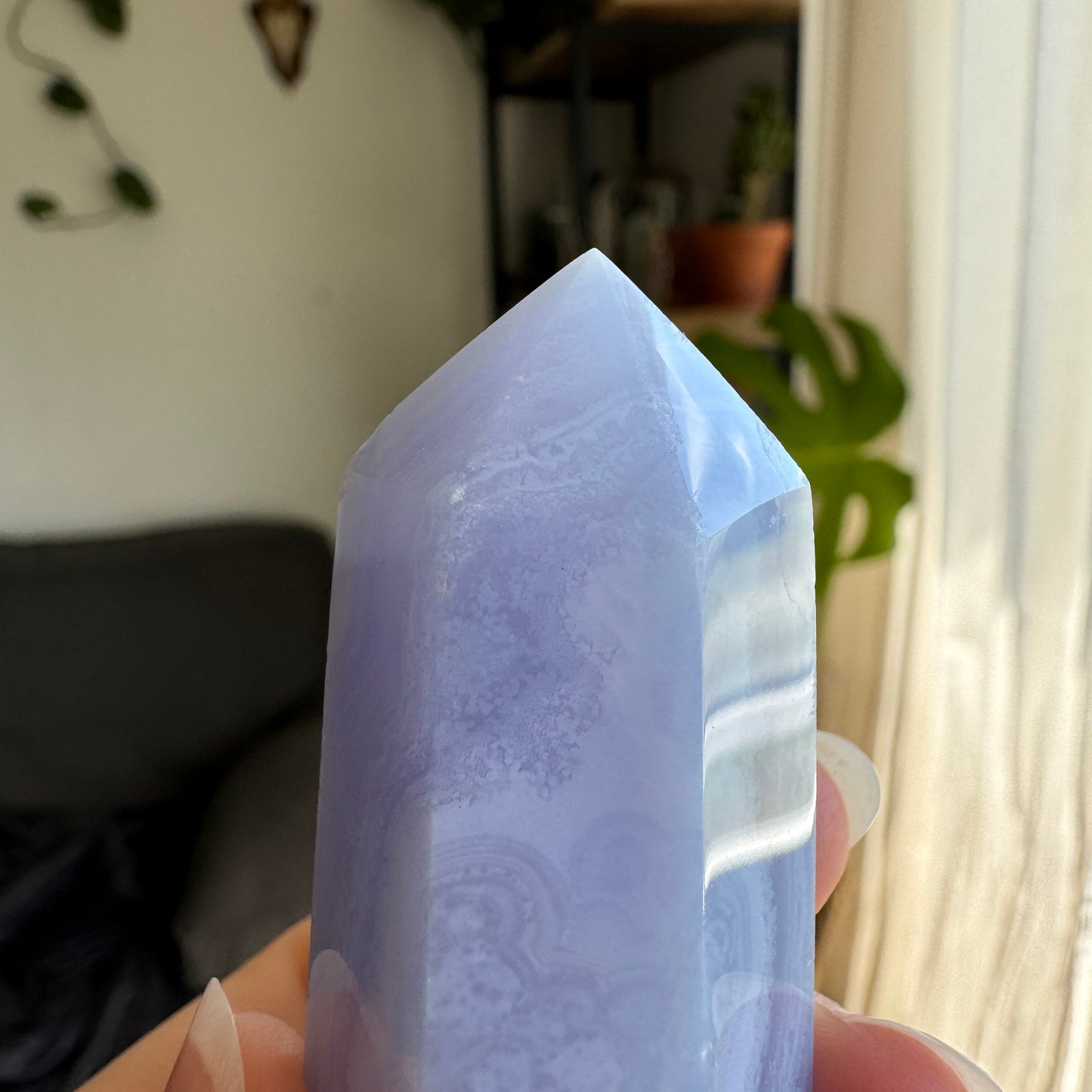 Blue Lace Agate Tower