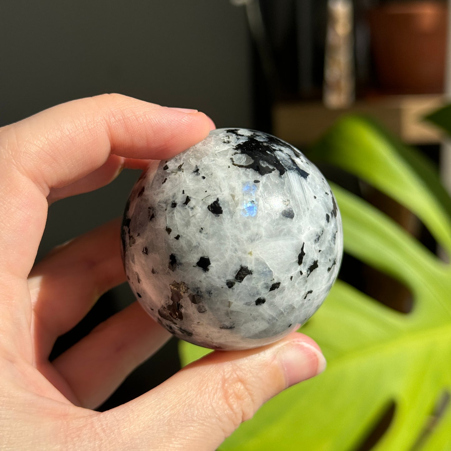 Rainbow Moonstone Sphere