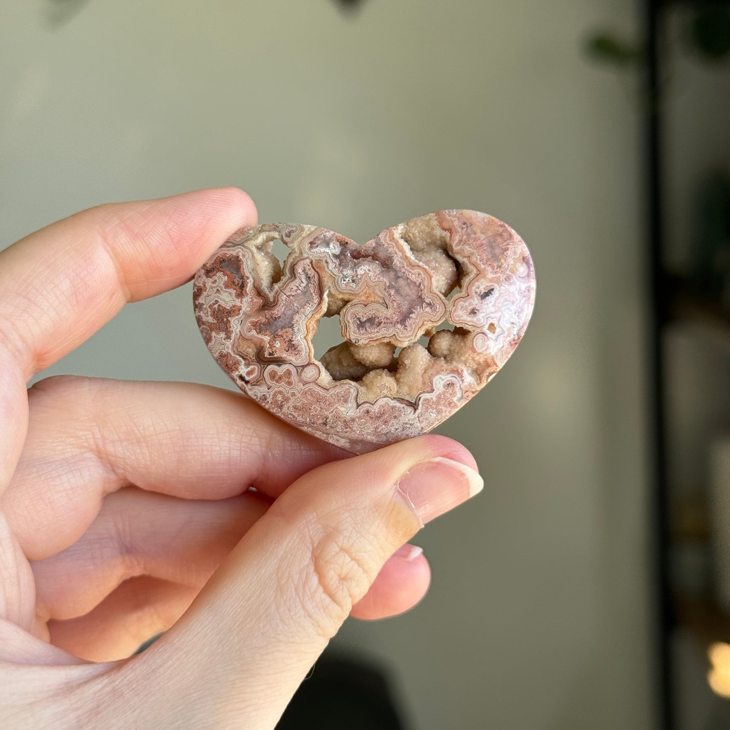 Pink Mexican Crazy Lace Hearts