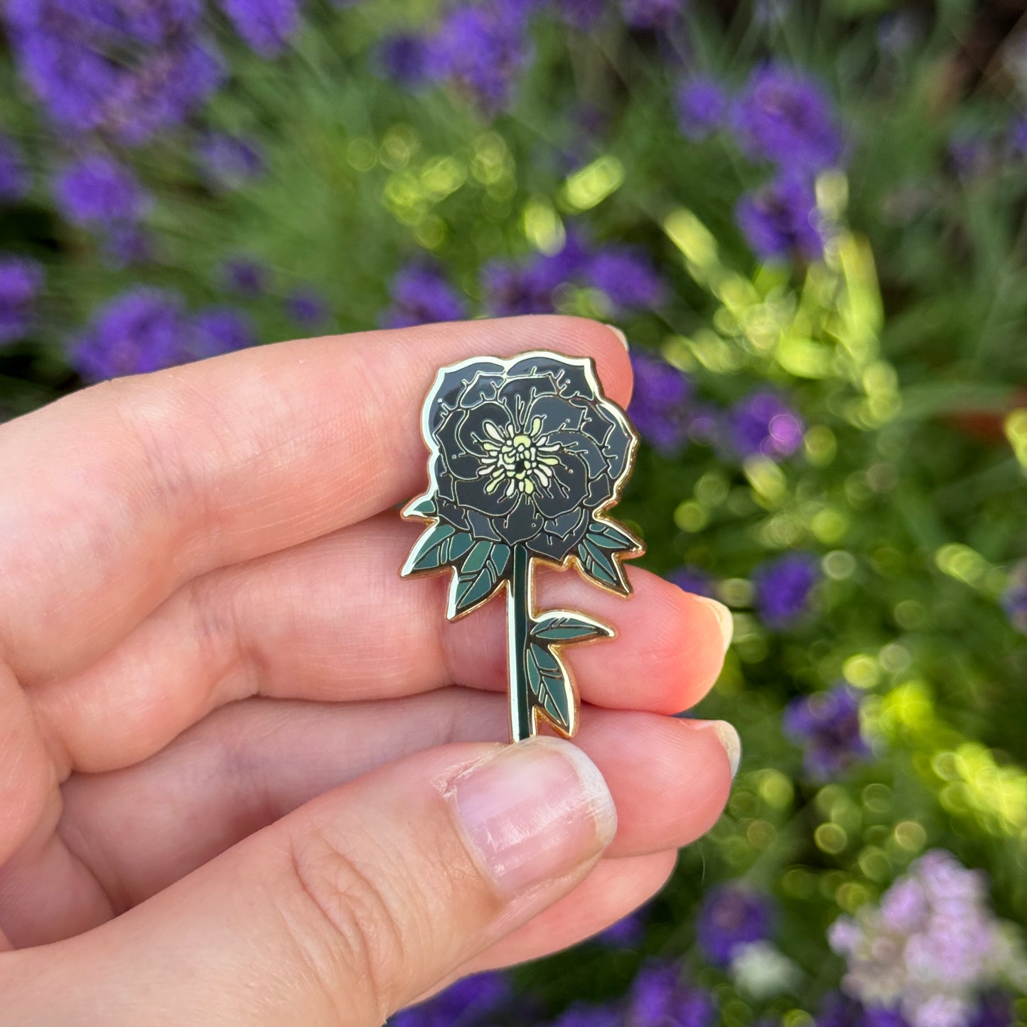 PRE ORDER Hellebore Enamel Pin