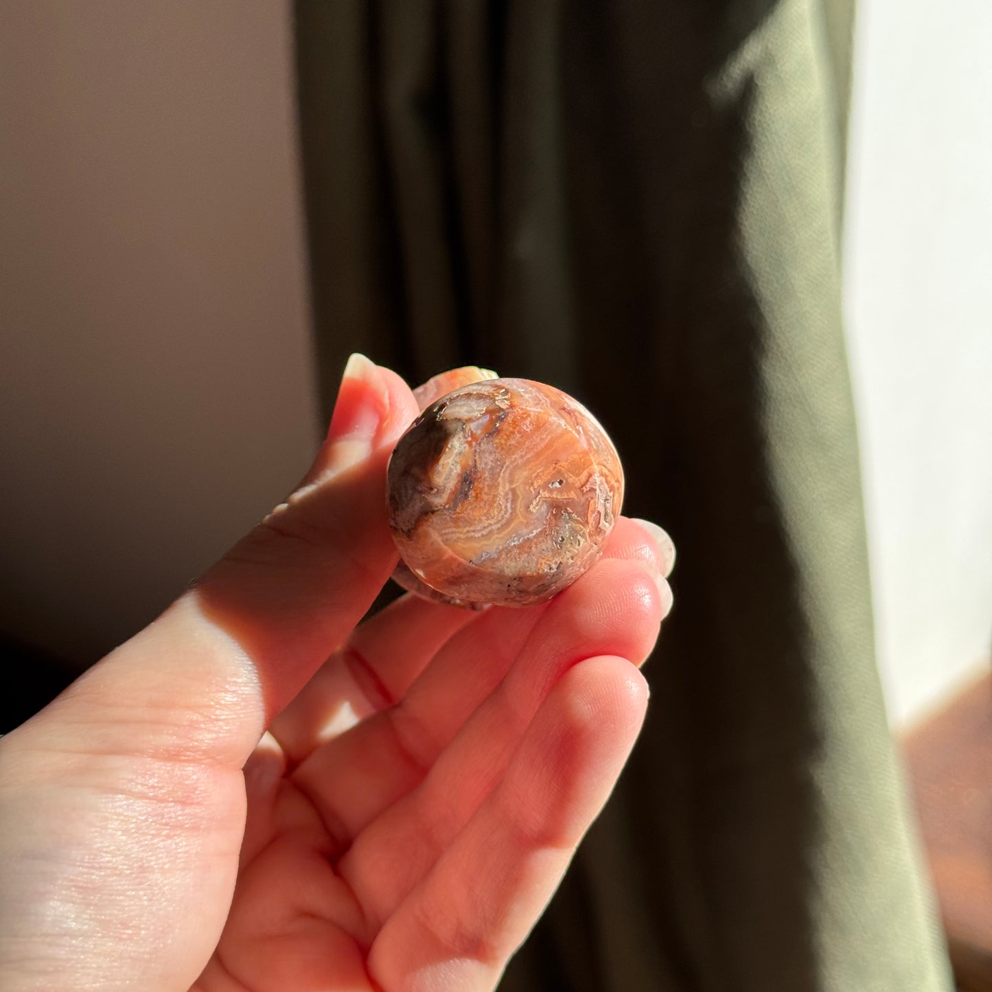 Pink Crazy Lace Mushroom Carving