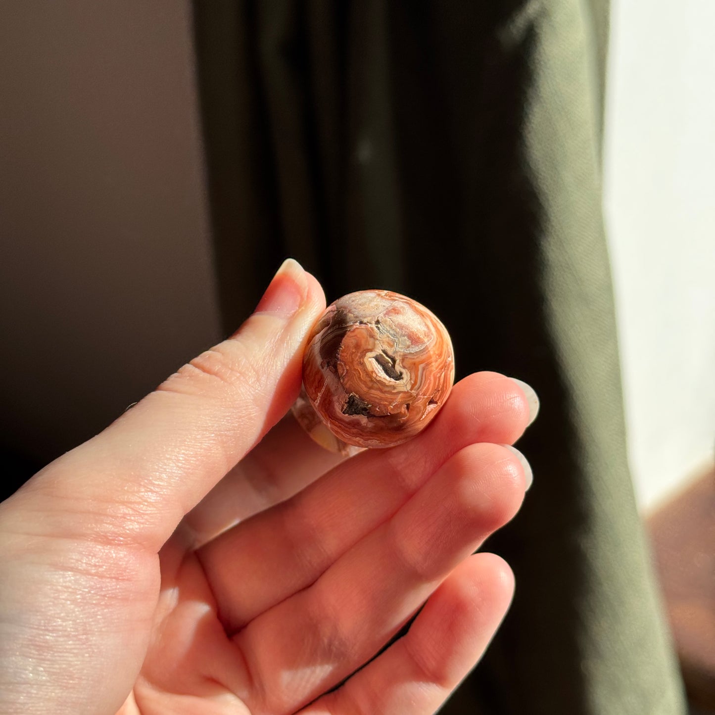 Pink Crazy Lace Mushroom Carving