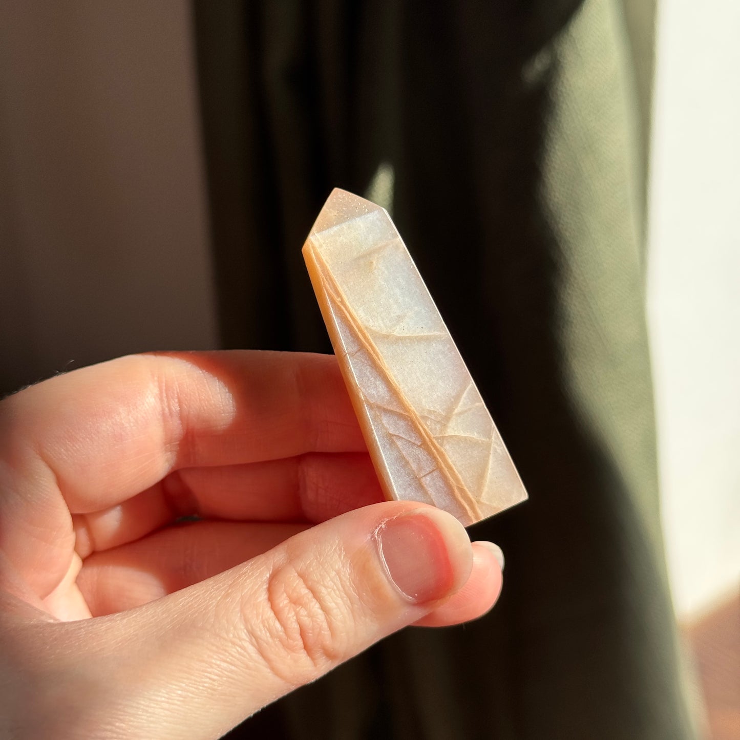 Peach Moonstone Point