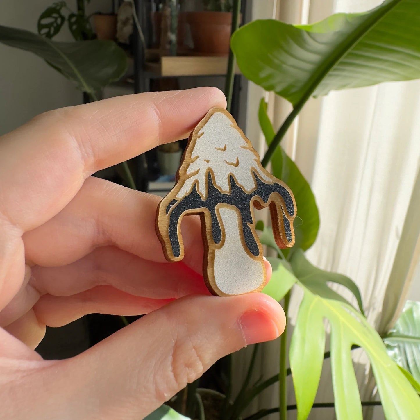 Ink Cap Wooden Magnet