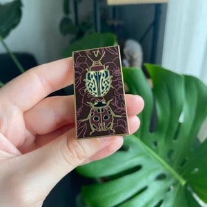 Beetle Entomology Enamel Pin