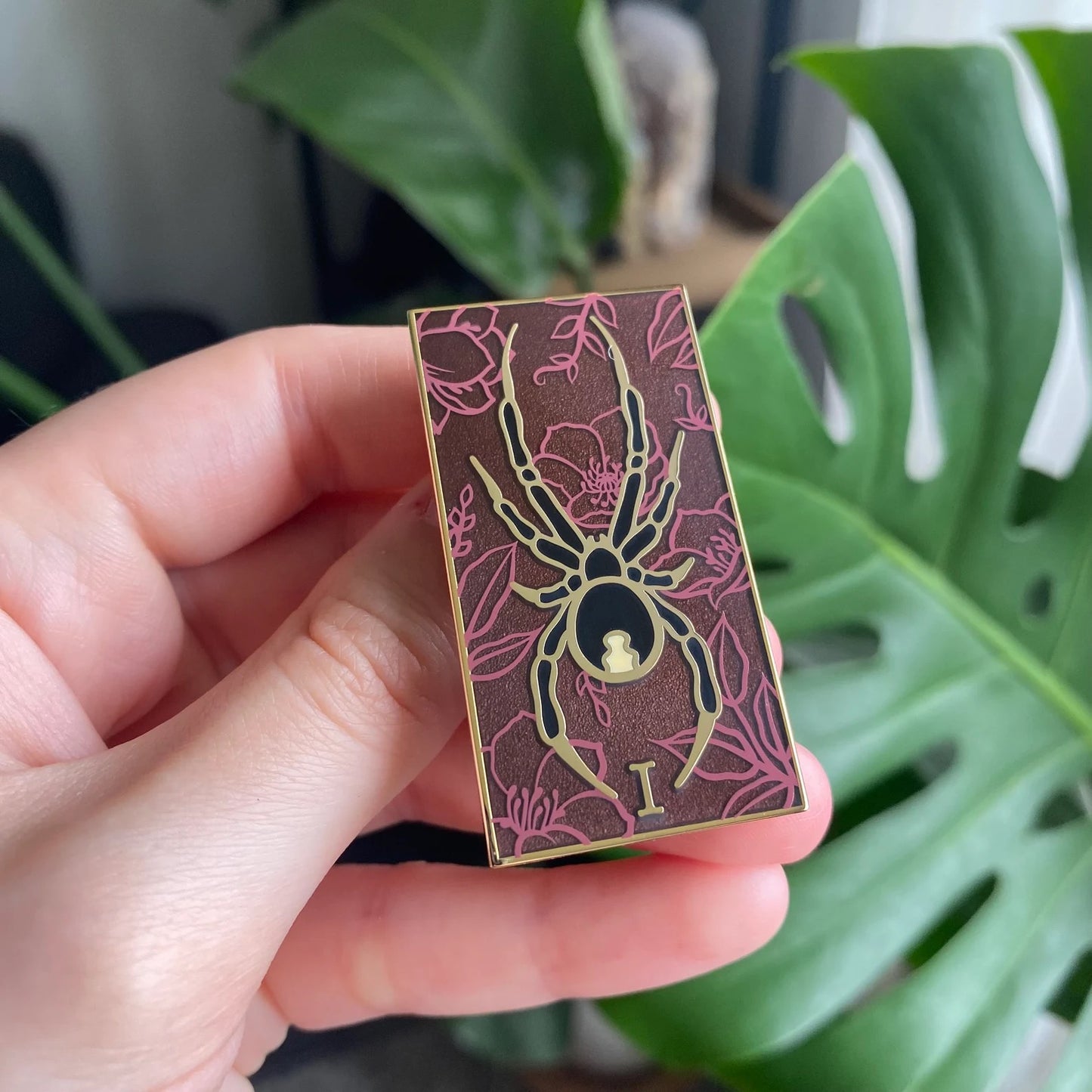 Black Widow Entomology Enamel Pin