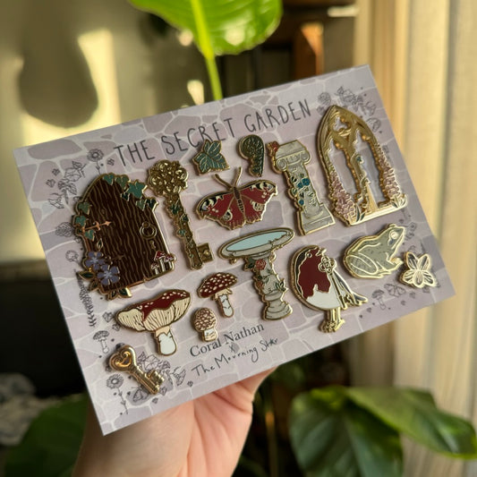 The Secret Garden Enamel Pin Set