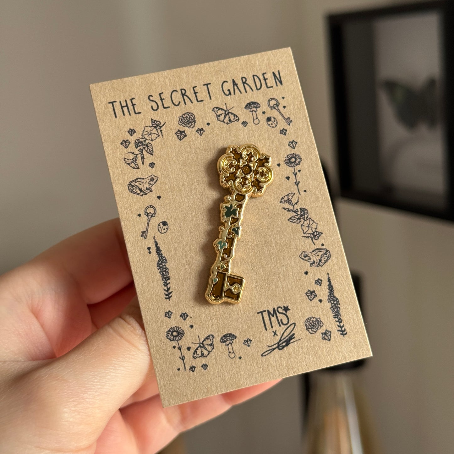 Secret Key Enamel Pin