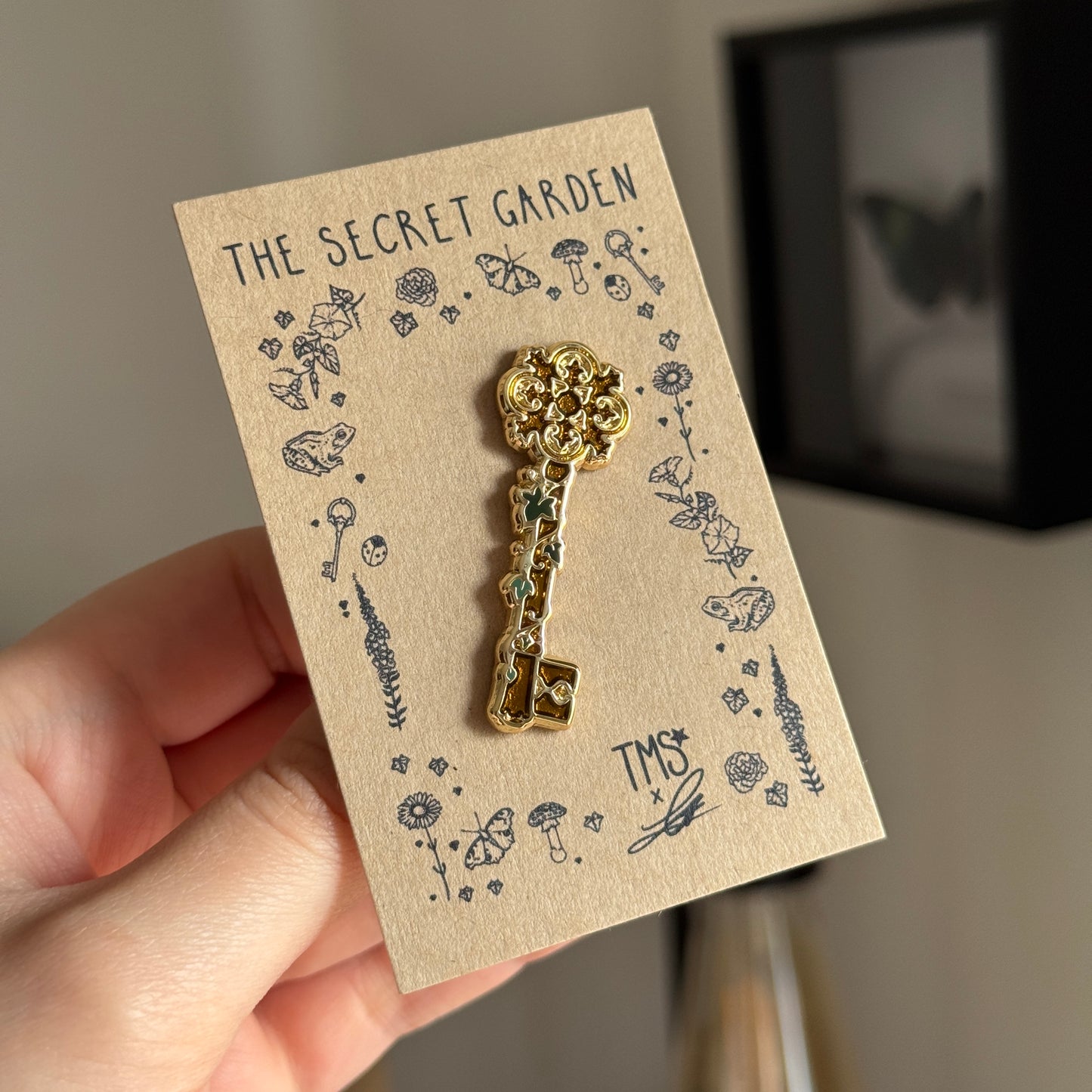 Secret Key Enamel Pin