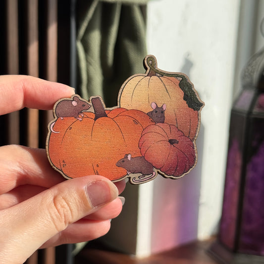 Dead of Night Wooden Magnet