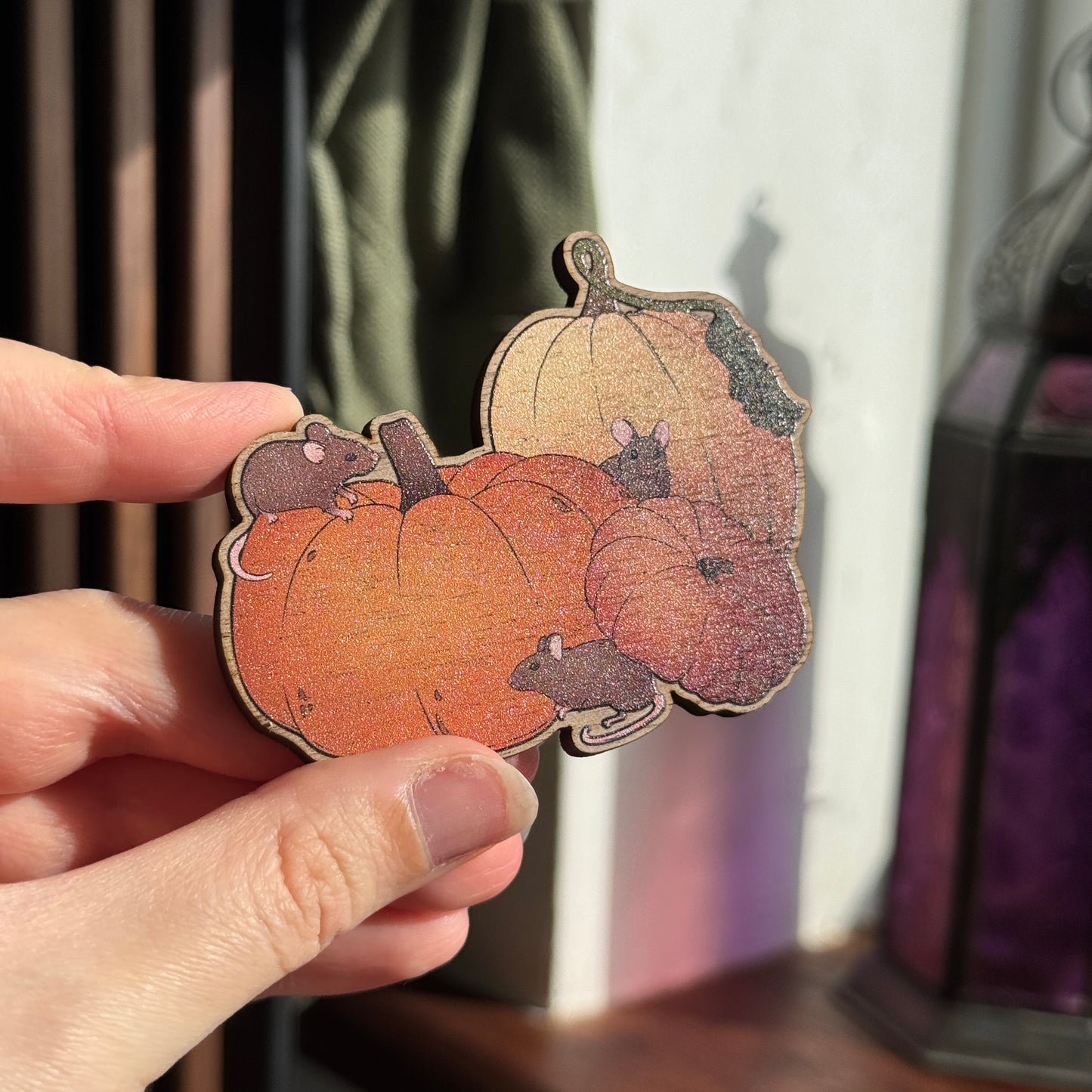 Dead of Night Wooden Magnet