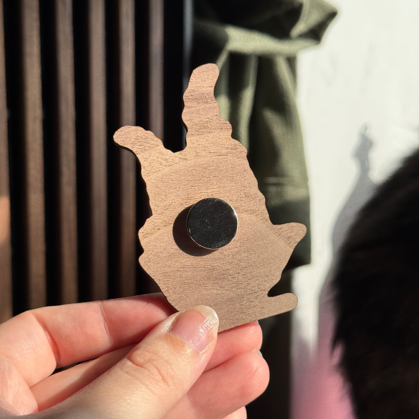 Foxglove Wooden Magnet