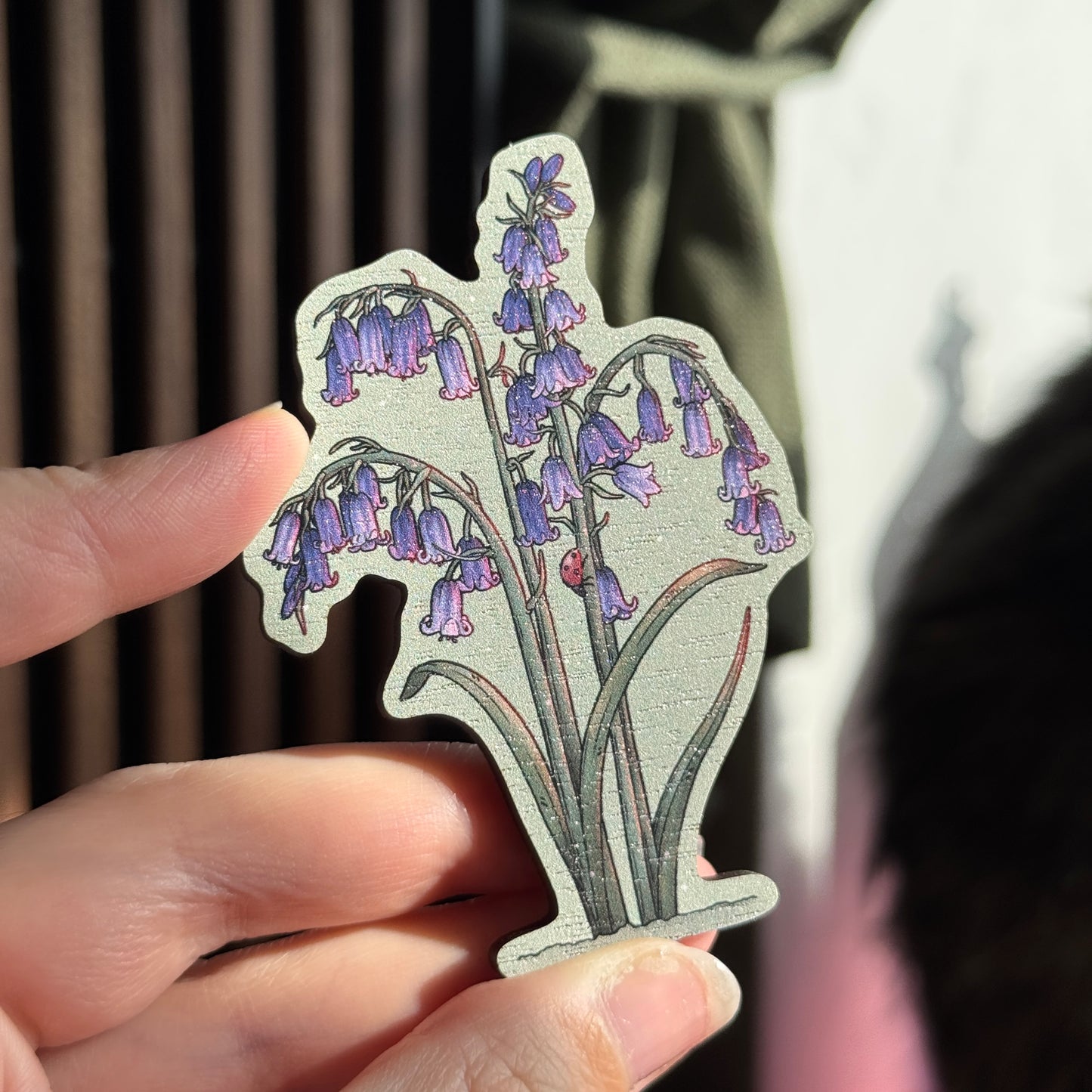 Bluebell Wooden Magnet
