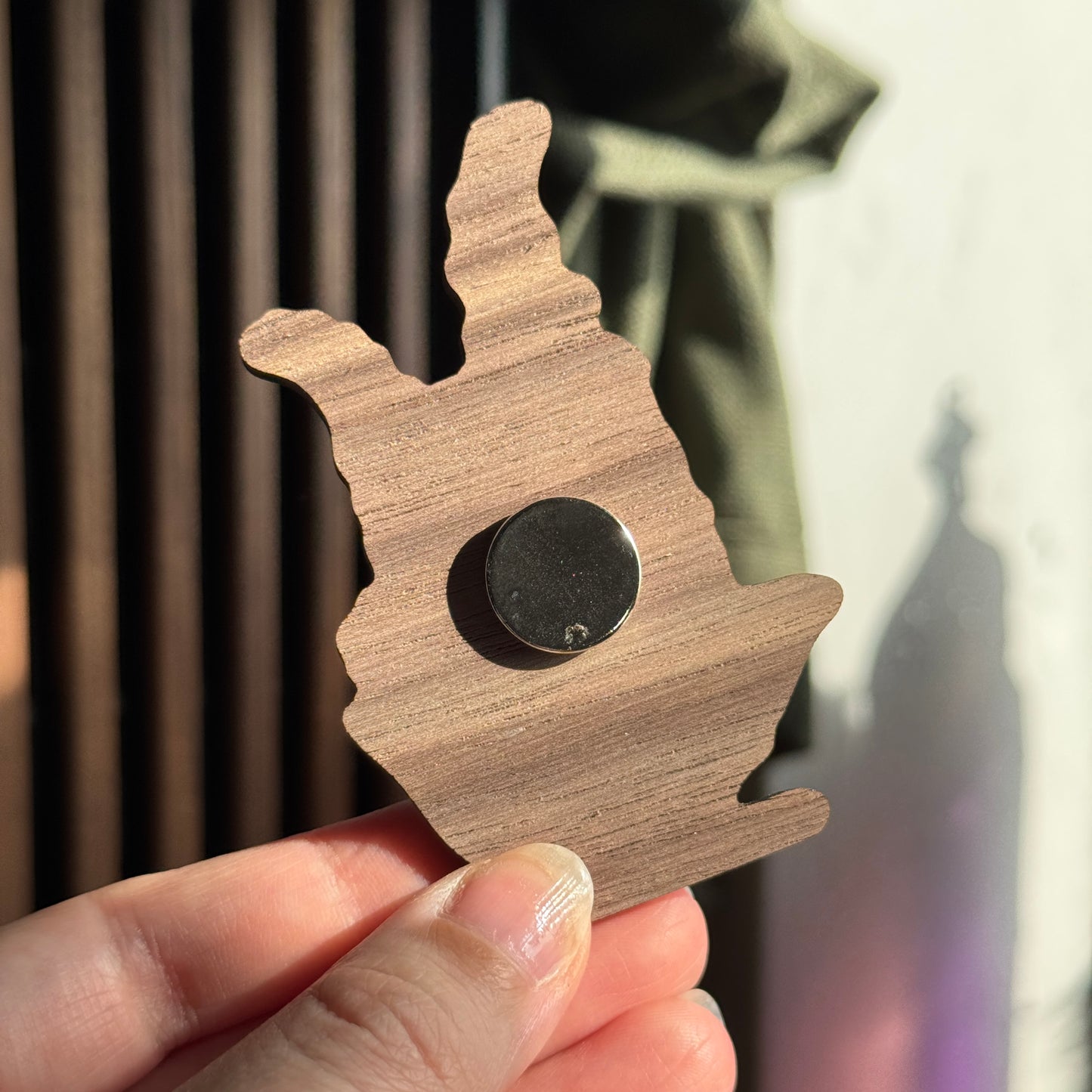 Foxglove Wooden Magnet