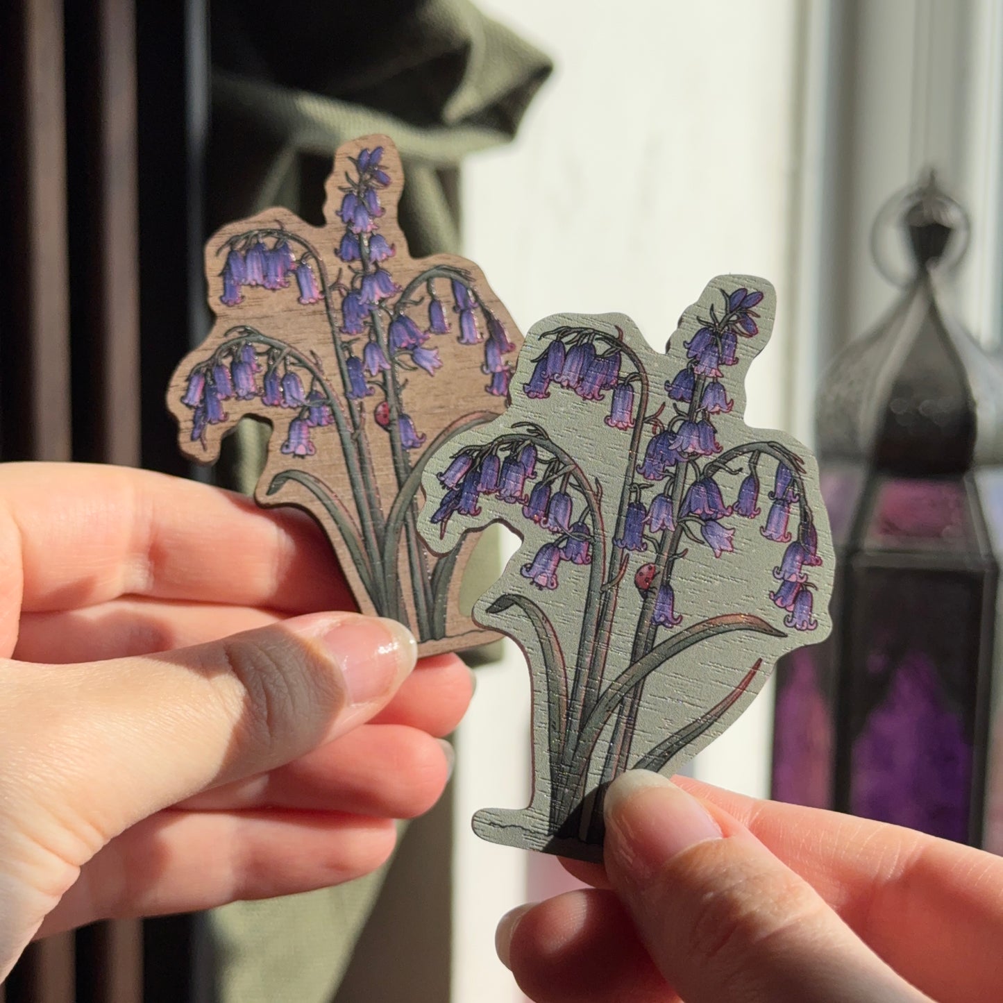 Bluebell Wooden Magnet