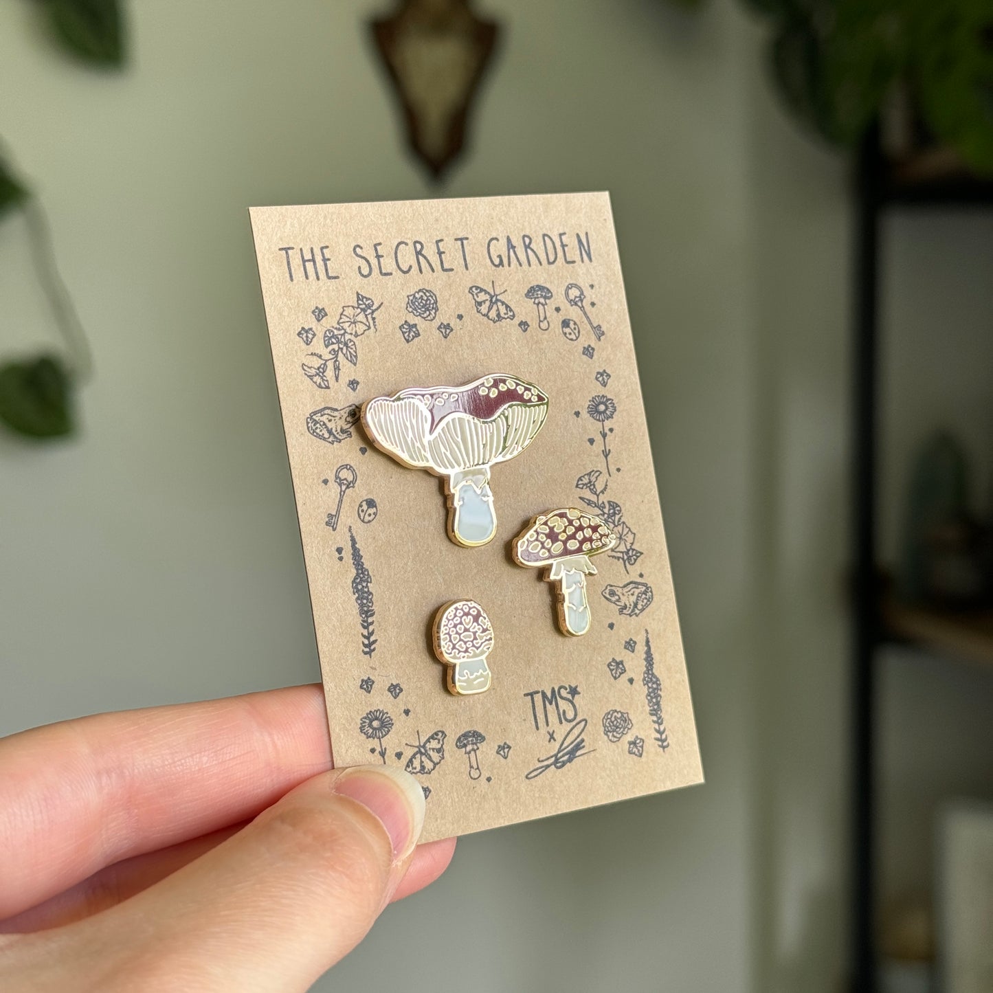 Fly Agaric Trio Enamel Pins