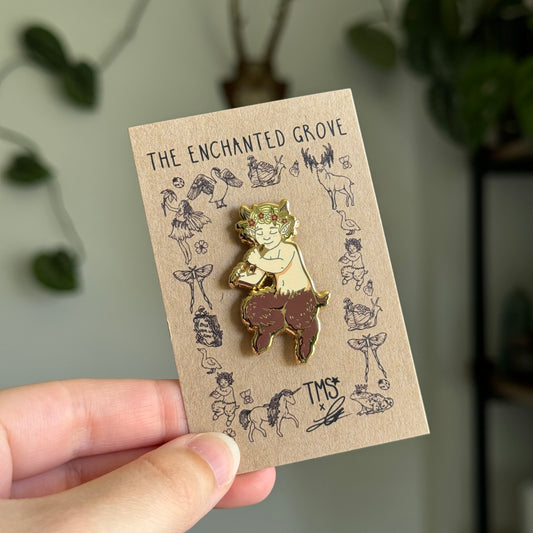 Young Faun Enamel Pin