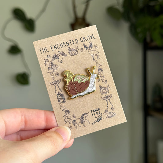 Ancient Snail Enamel Pin