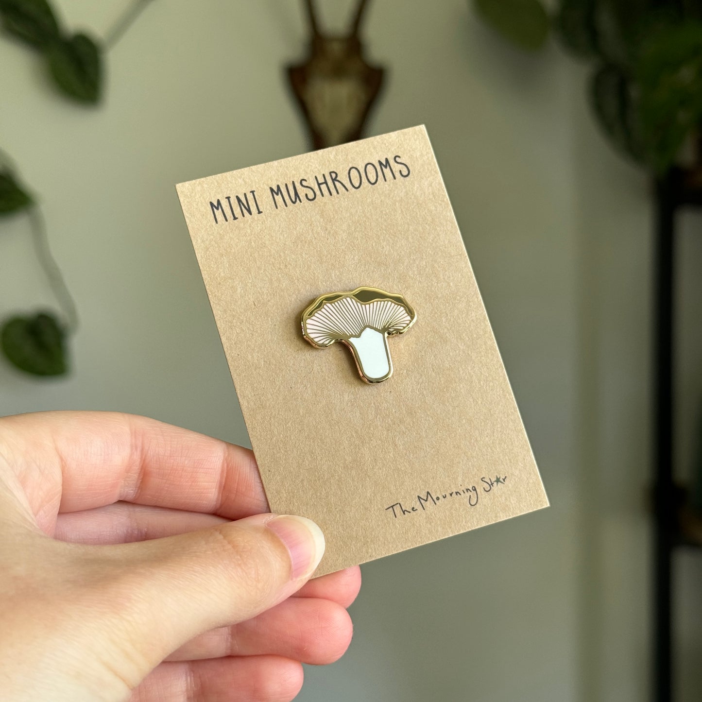 Oyster Mushroom Enamel Pin