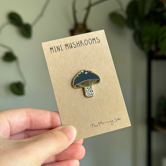 Indigo Milk Cap Enamel Pin