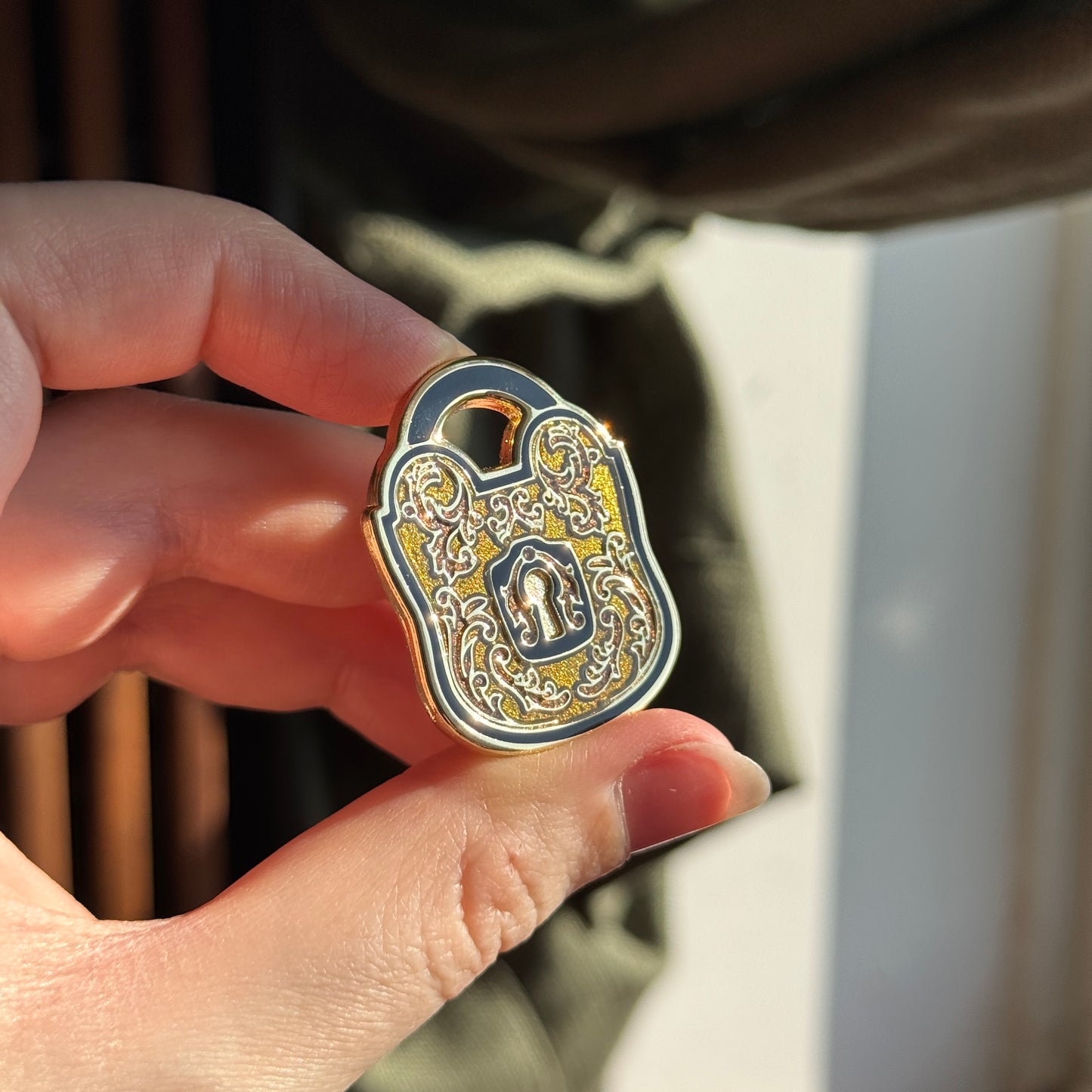 Remembrance Padlock Enamel Pin