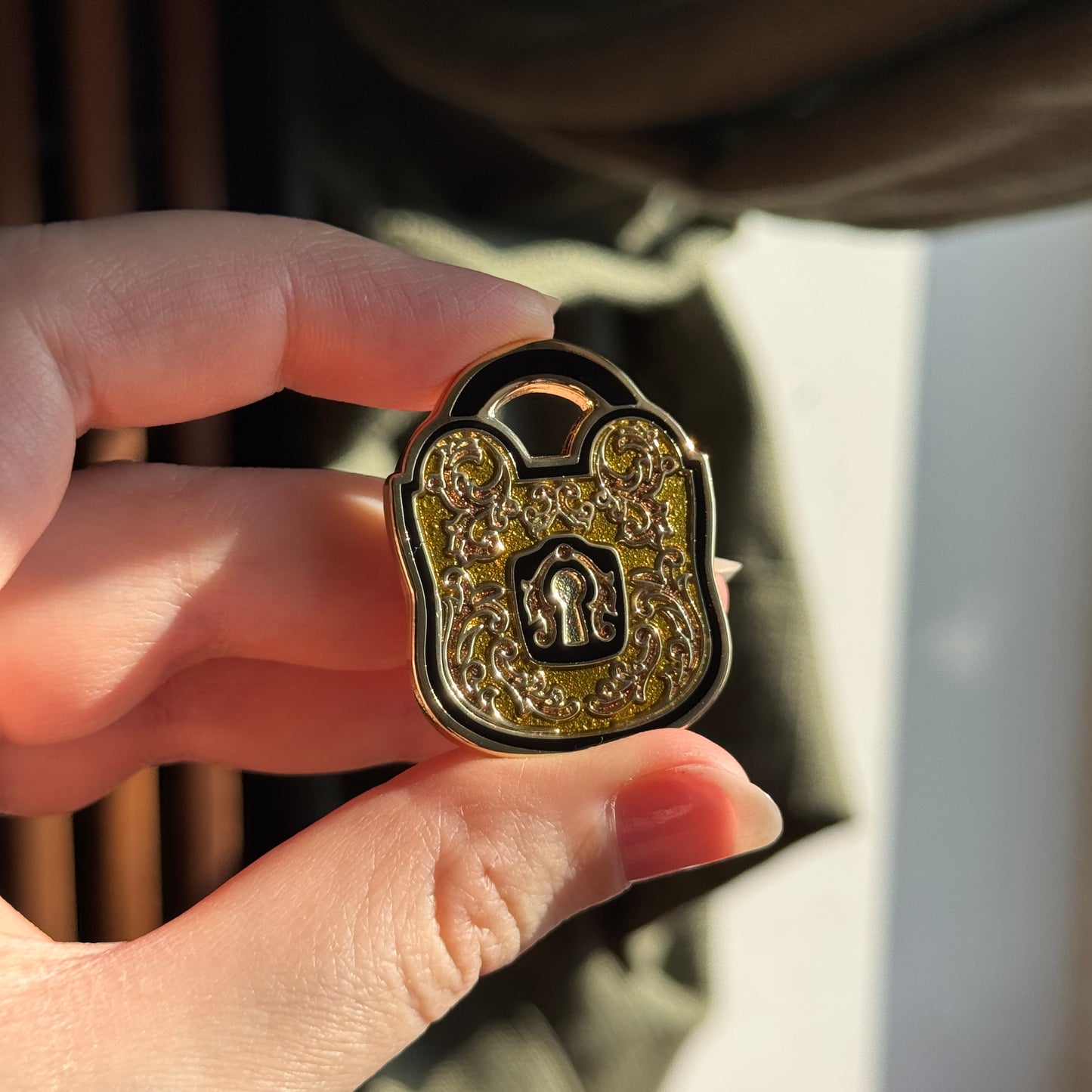 Remembrance Padlock Enamel Pin