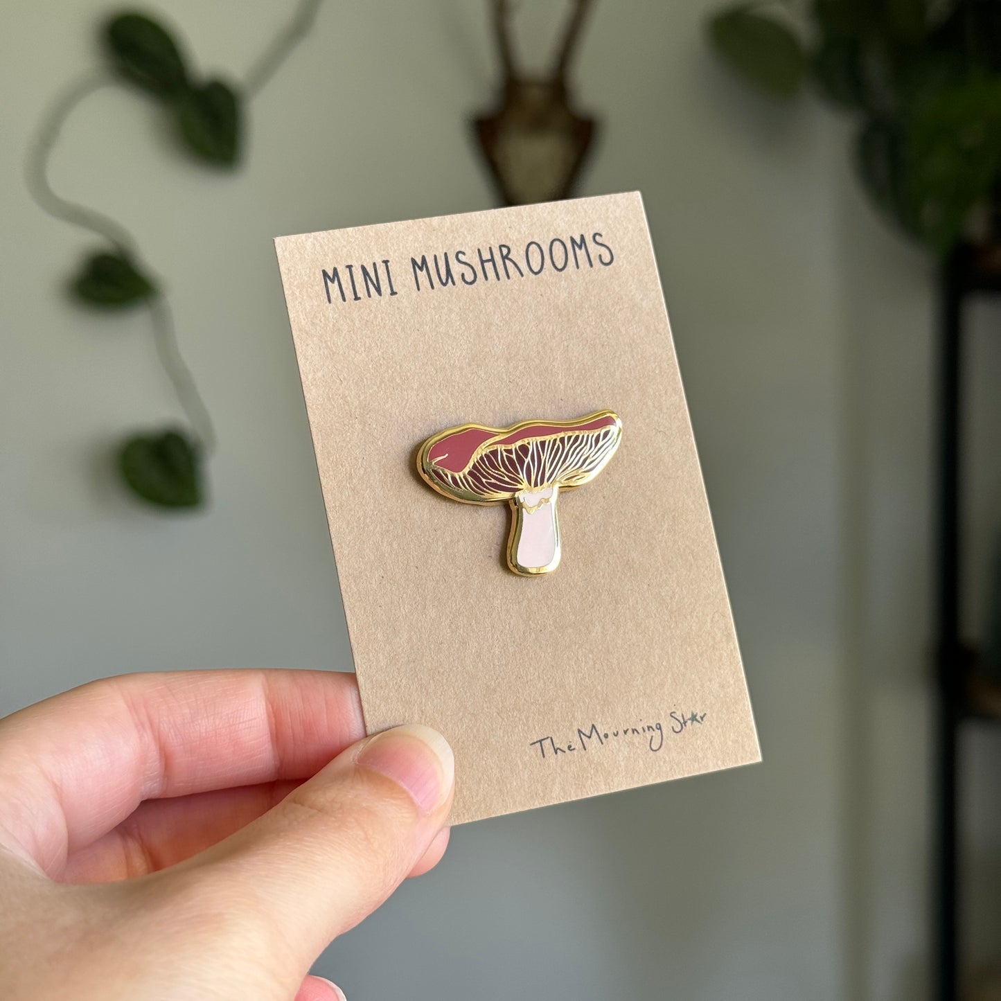 Scarlett Waxcap Enamel Pin