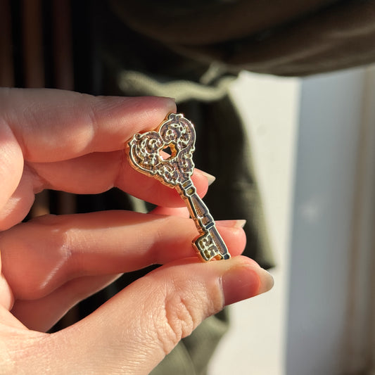 Lovers Key Enamel Pin
