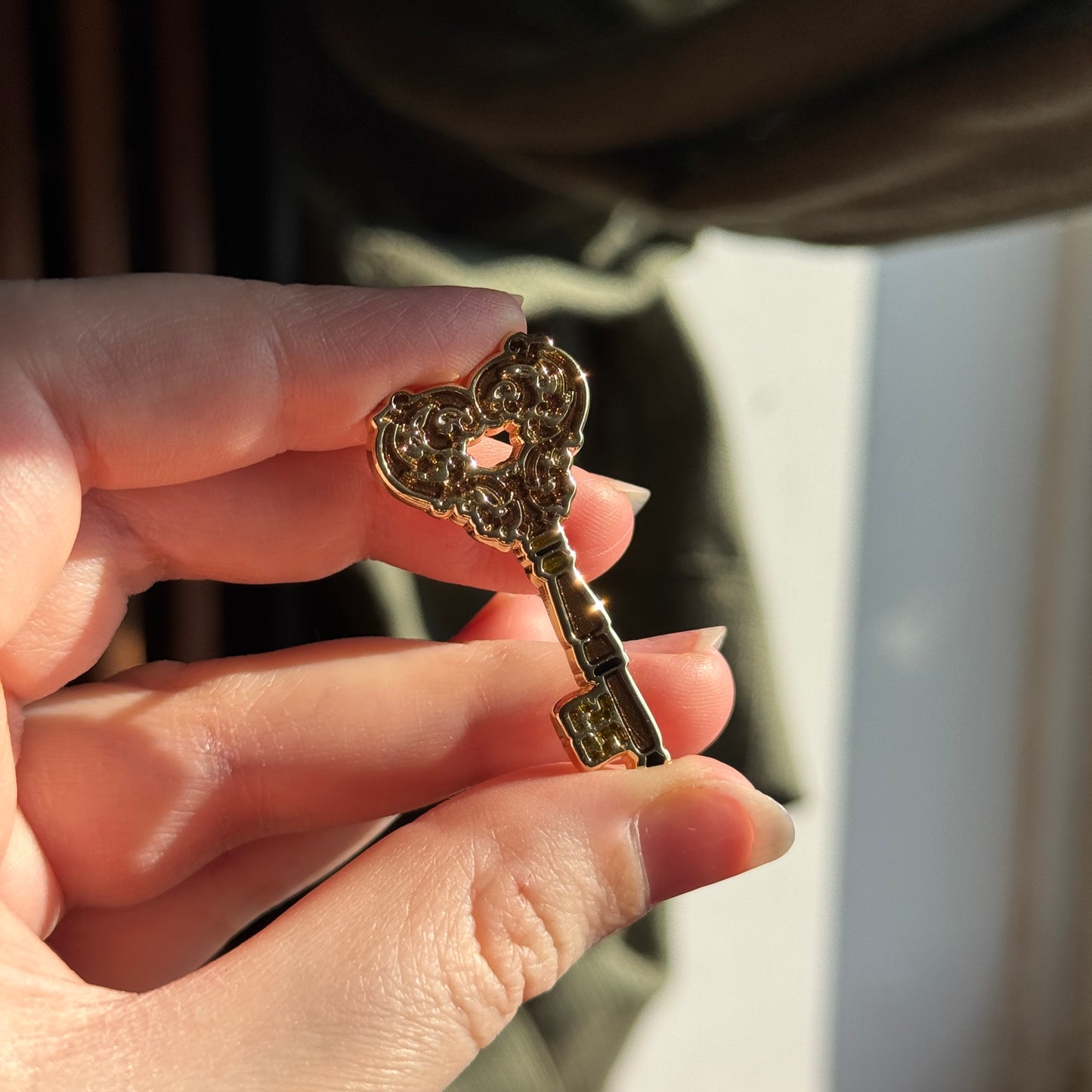 Lovers Key Enamel Pin