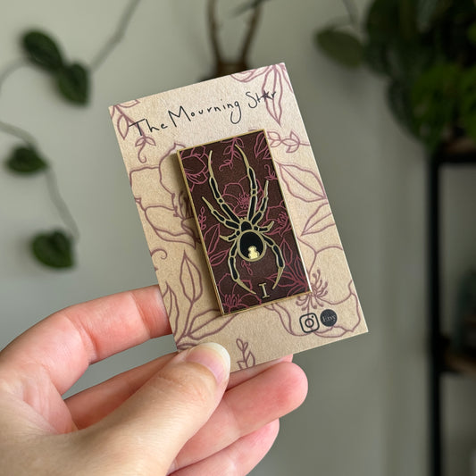 Black Widow Entomology Enamel Pin