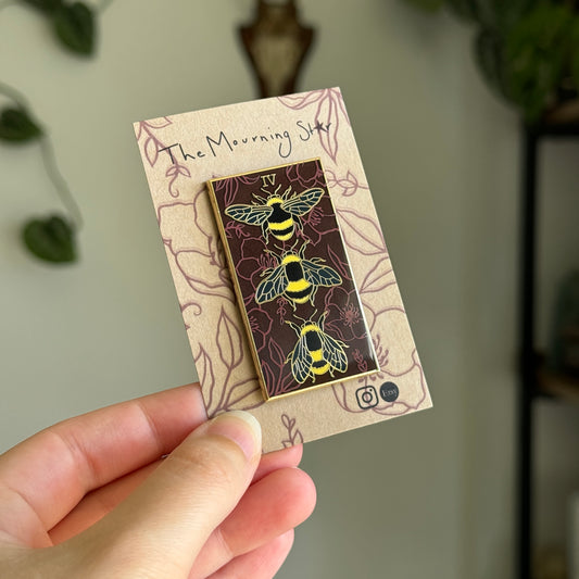 Bumblebees Entomology Enamel Pin