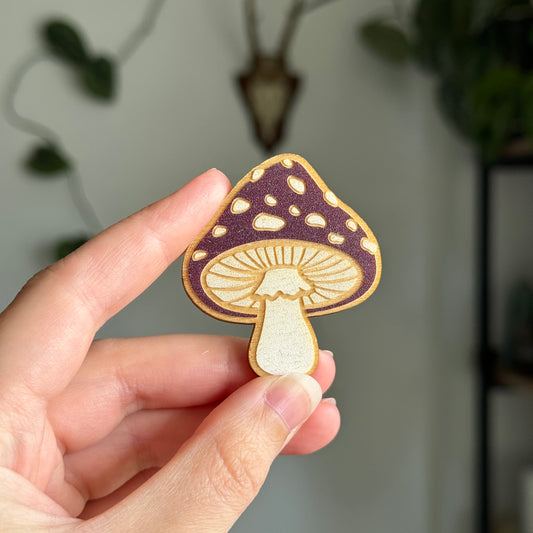 Fly Agaric Wooden Magnets