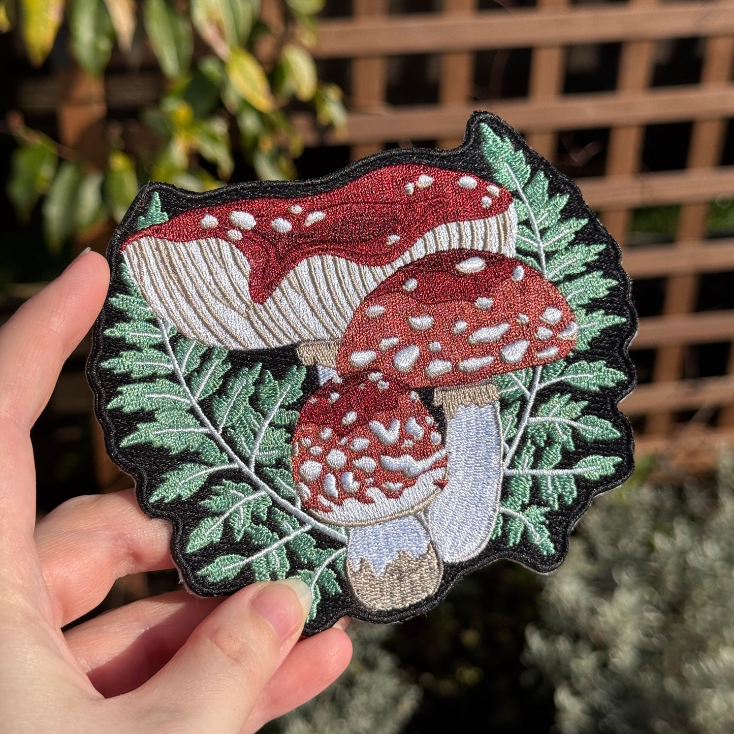 Fly Agaric Embroidered Iron-On Patch