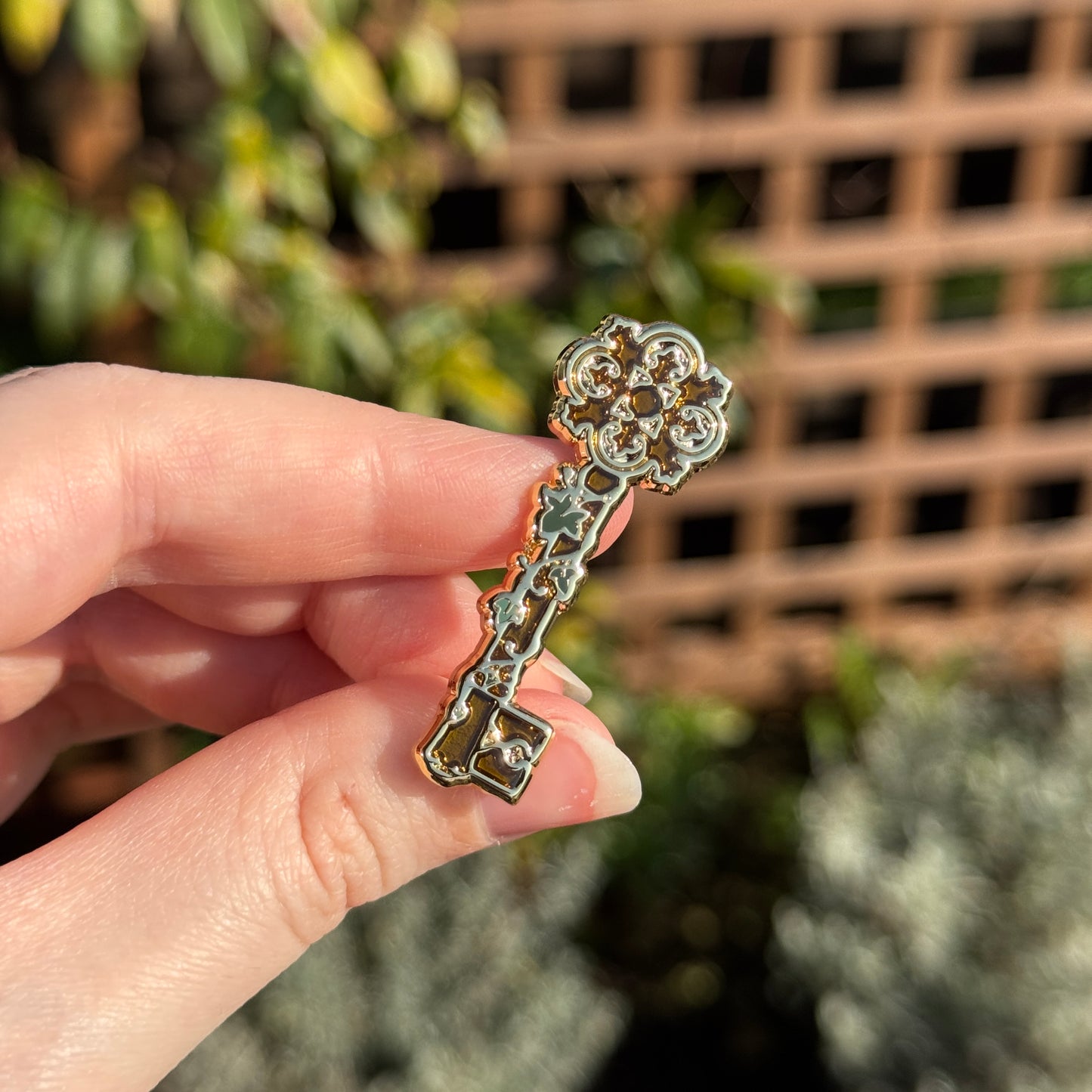 Secret Key Enamel Pin
