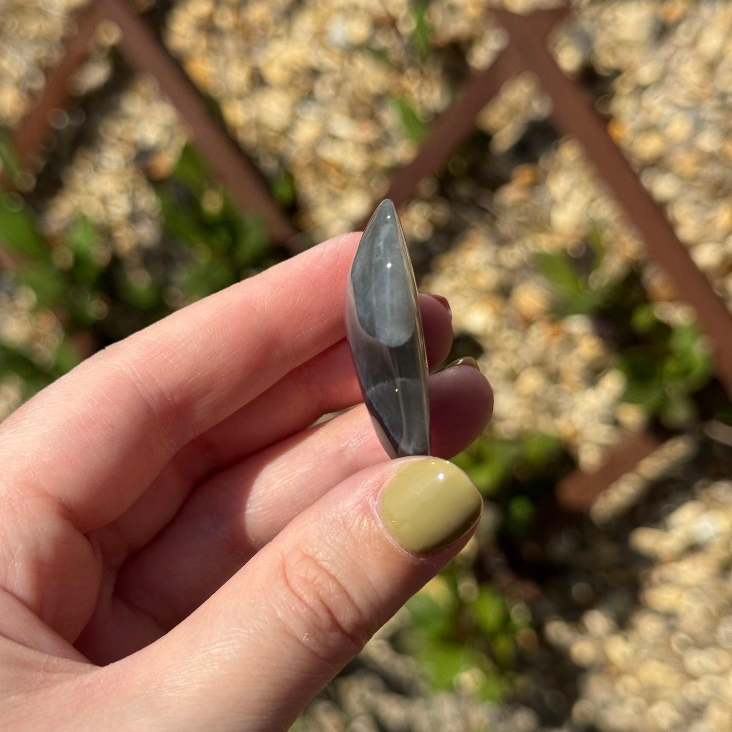 Labradorite Love Heart Carving