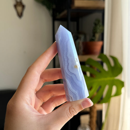 Blue Lace Agate Tower