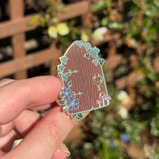 Secret Door Enamel Pin