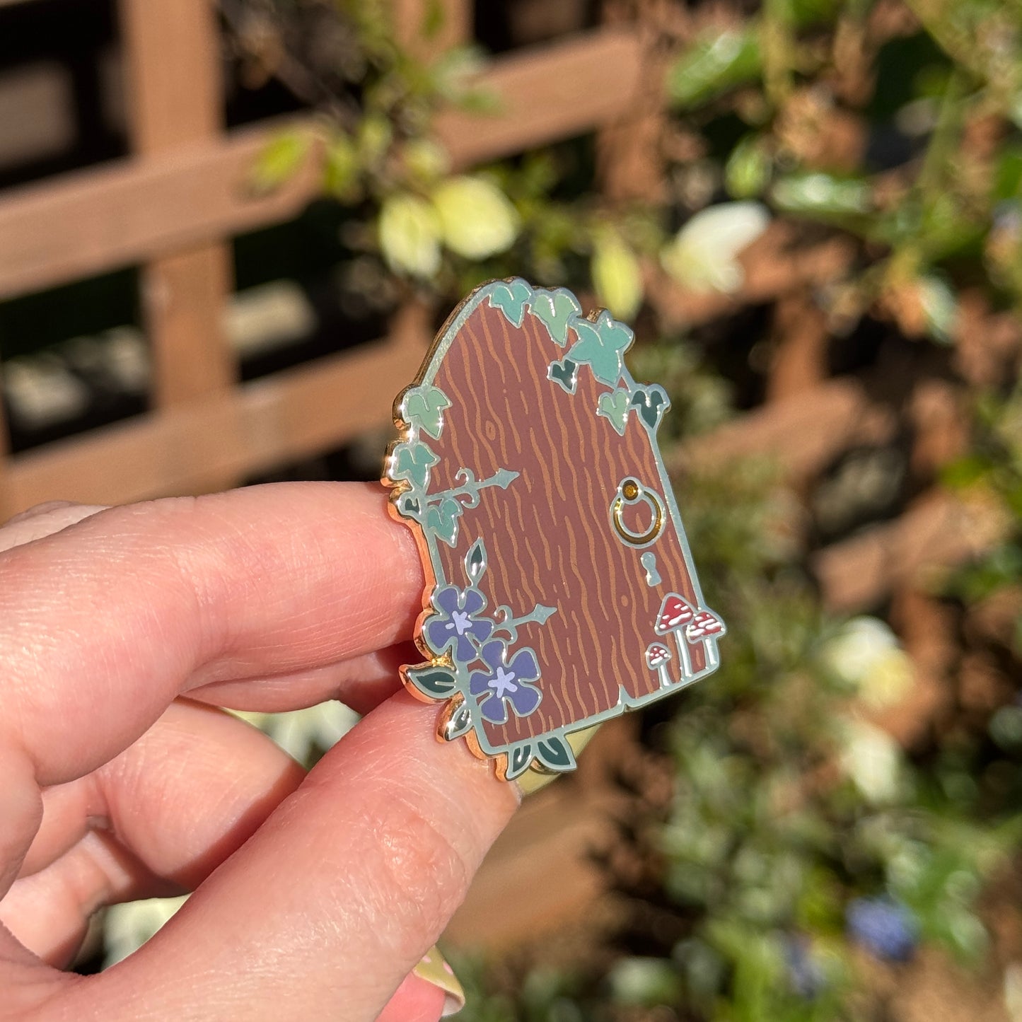 Secret Door Enamel Pin
