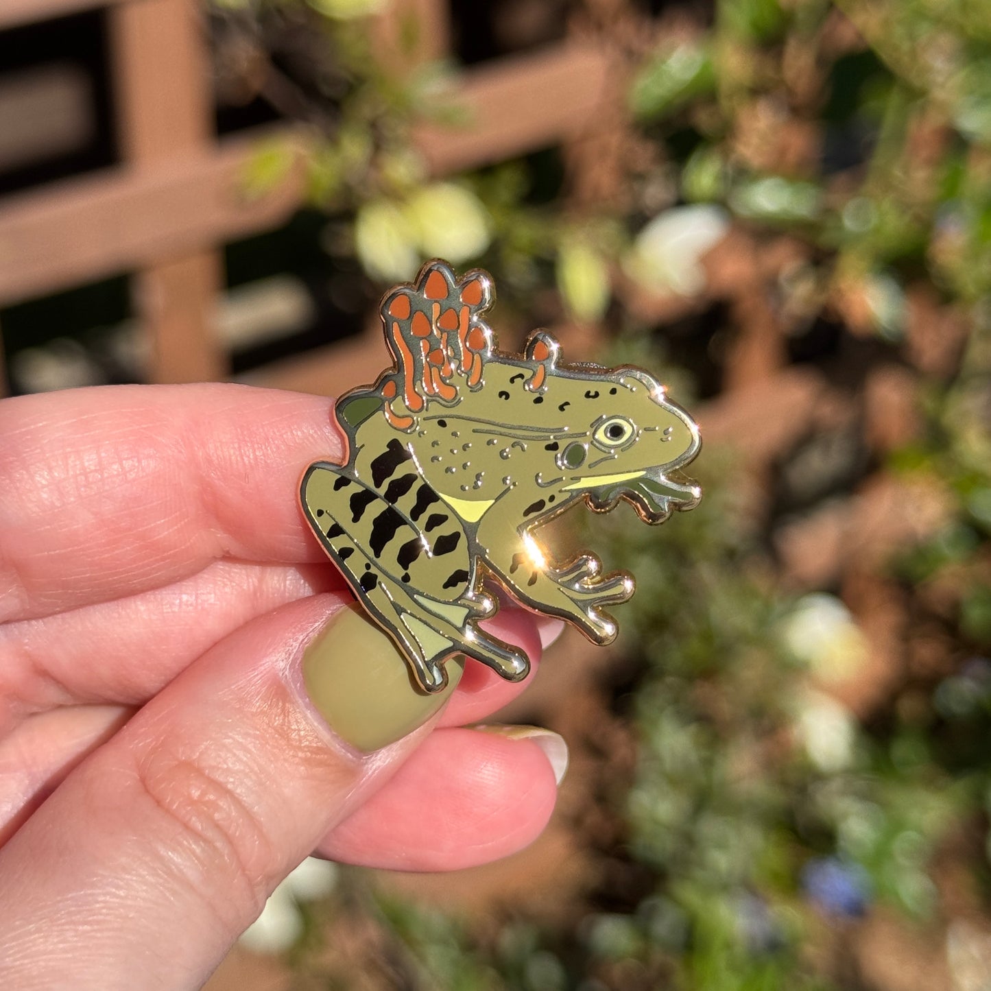 Cordyceps Frog Enamel Pin