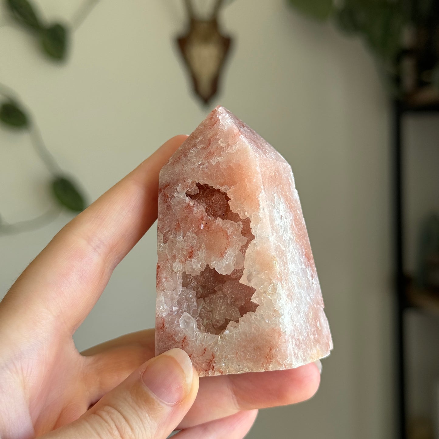 Druzy Pink Amethyst Tower