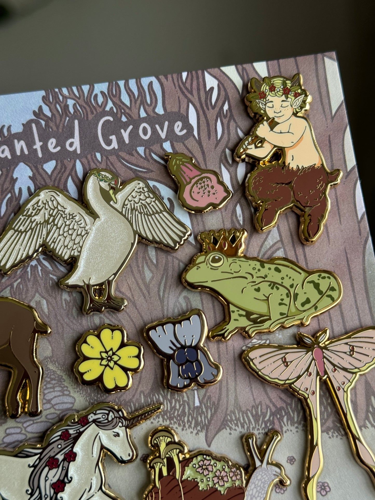 The Enchanted Grove Enamel Pin Set