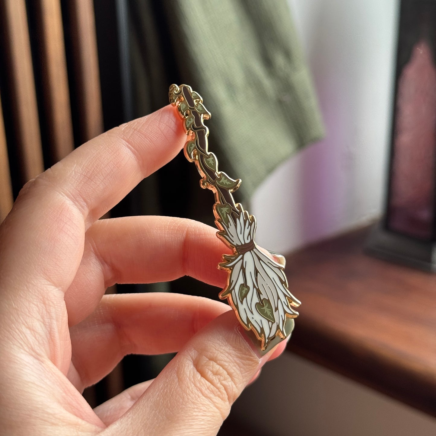 Broomstick Enamel Pin