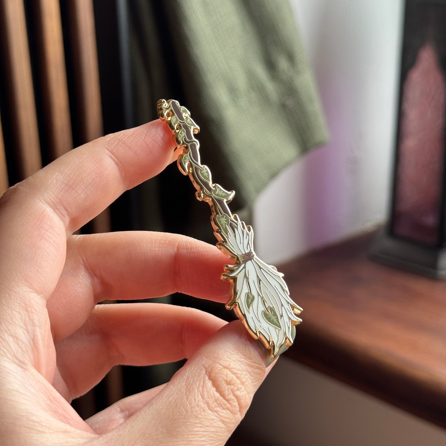 Broomstick Enamel Pin