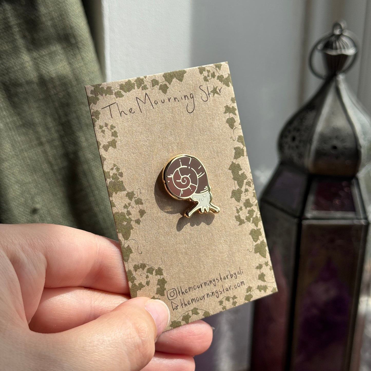 Garden Snail Enamel Pin