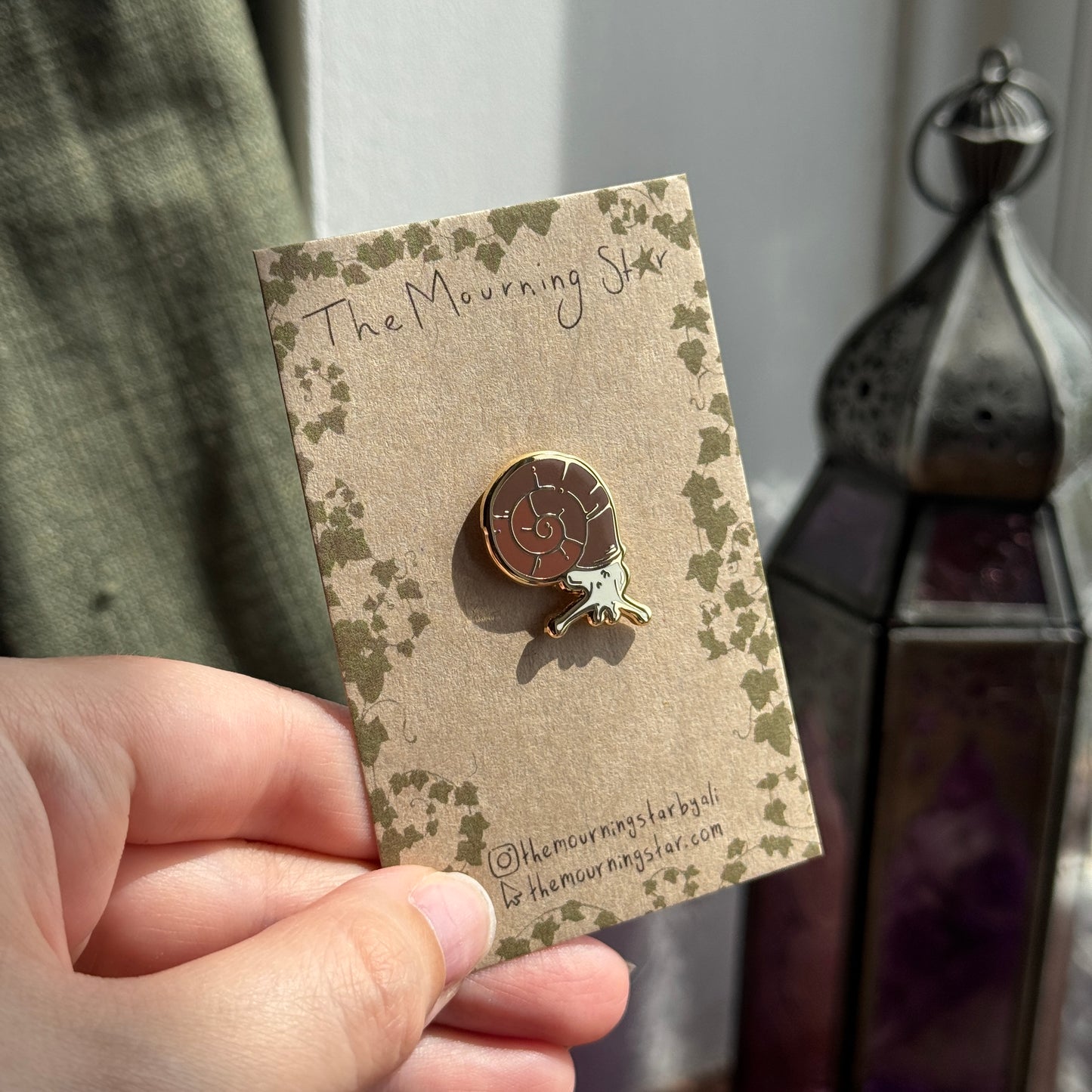 Garden Snail Enamel Pin