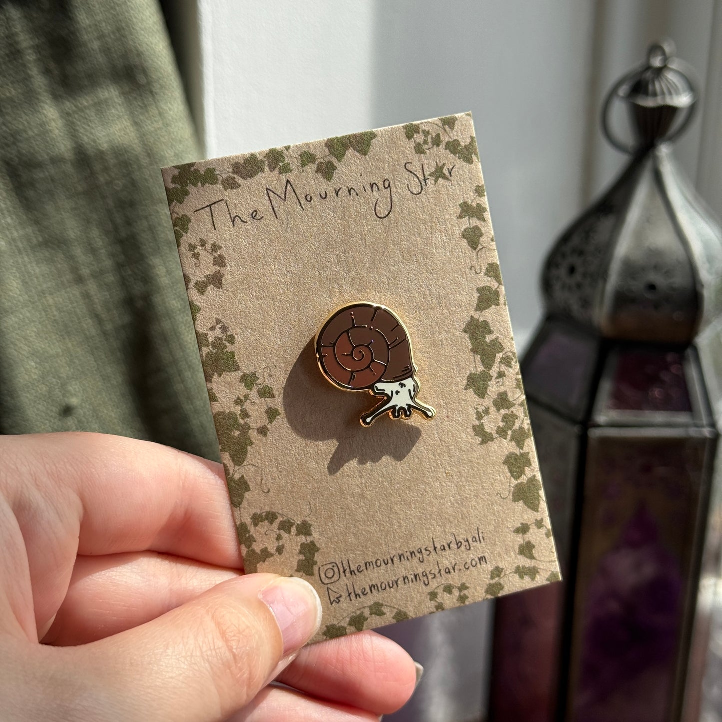 Garden Snail Enamel Pin