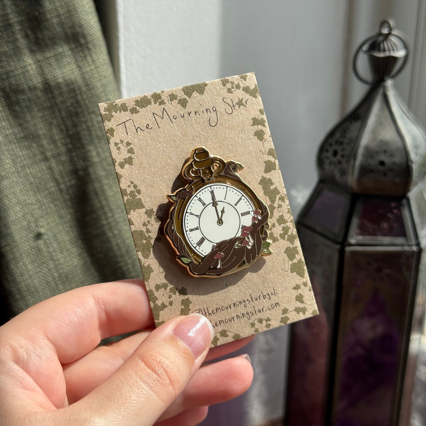 Lost Time Pocket Watch Enamel Pin