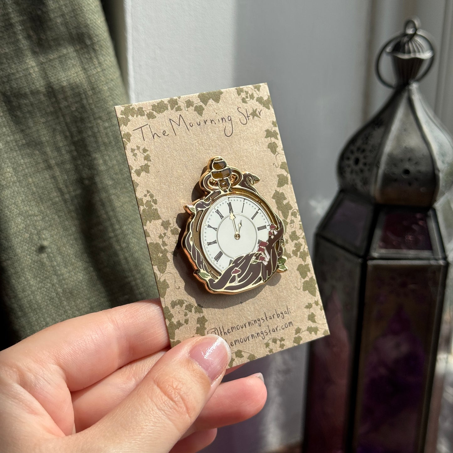 Lost Time Pocket Watch Enamel Pin