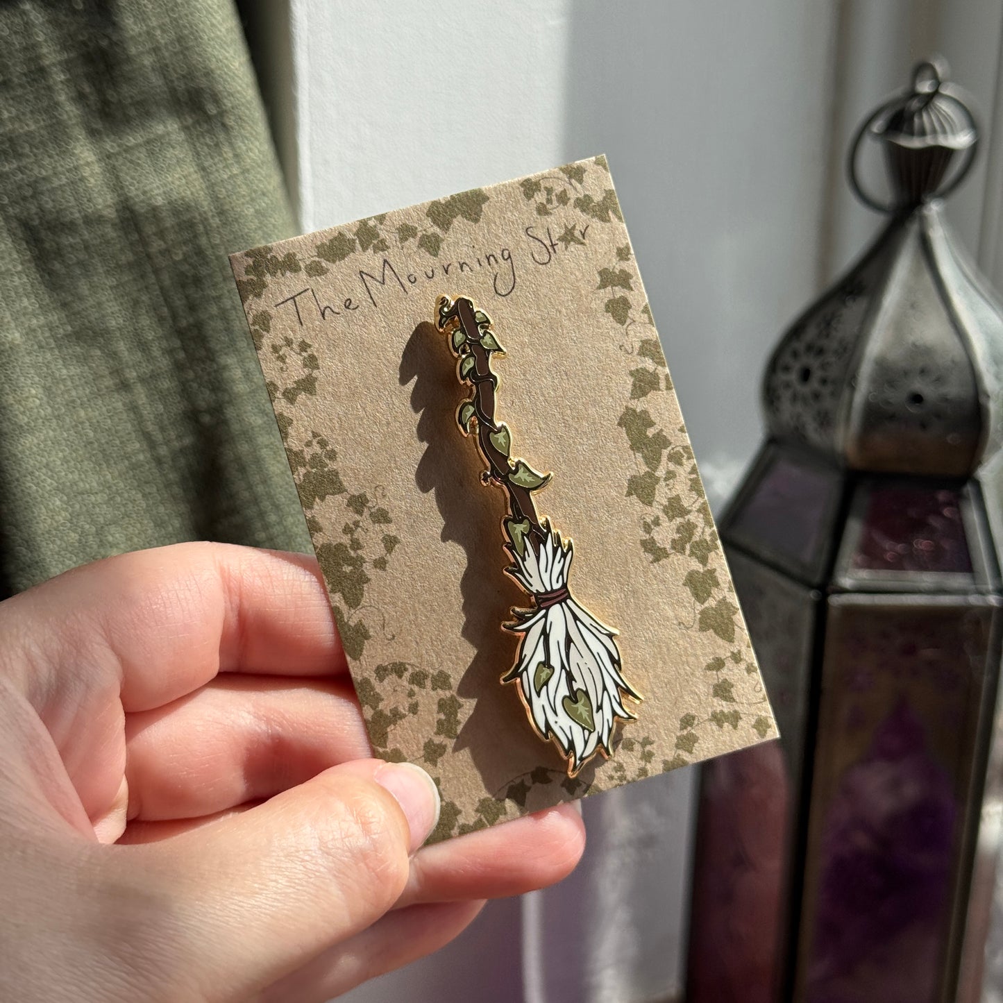 Broomstick Enamel Pin